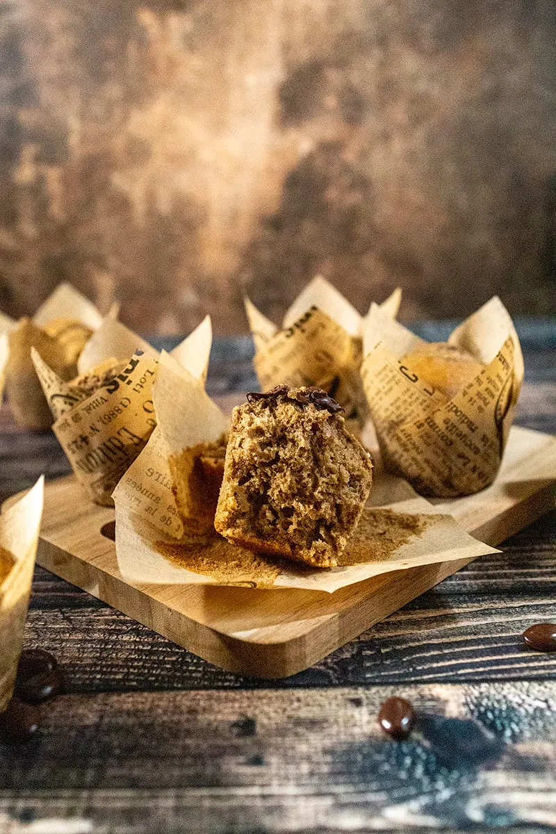 Bananen muffins met koffie
