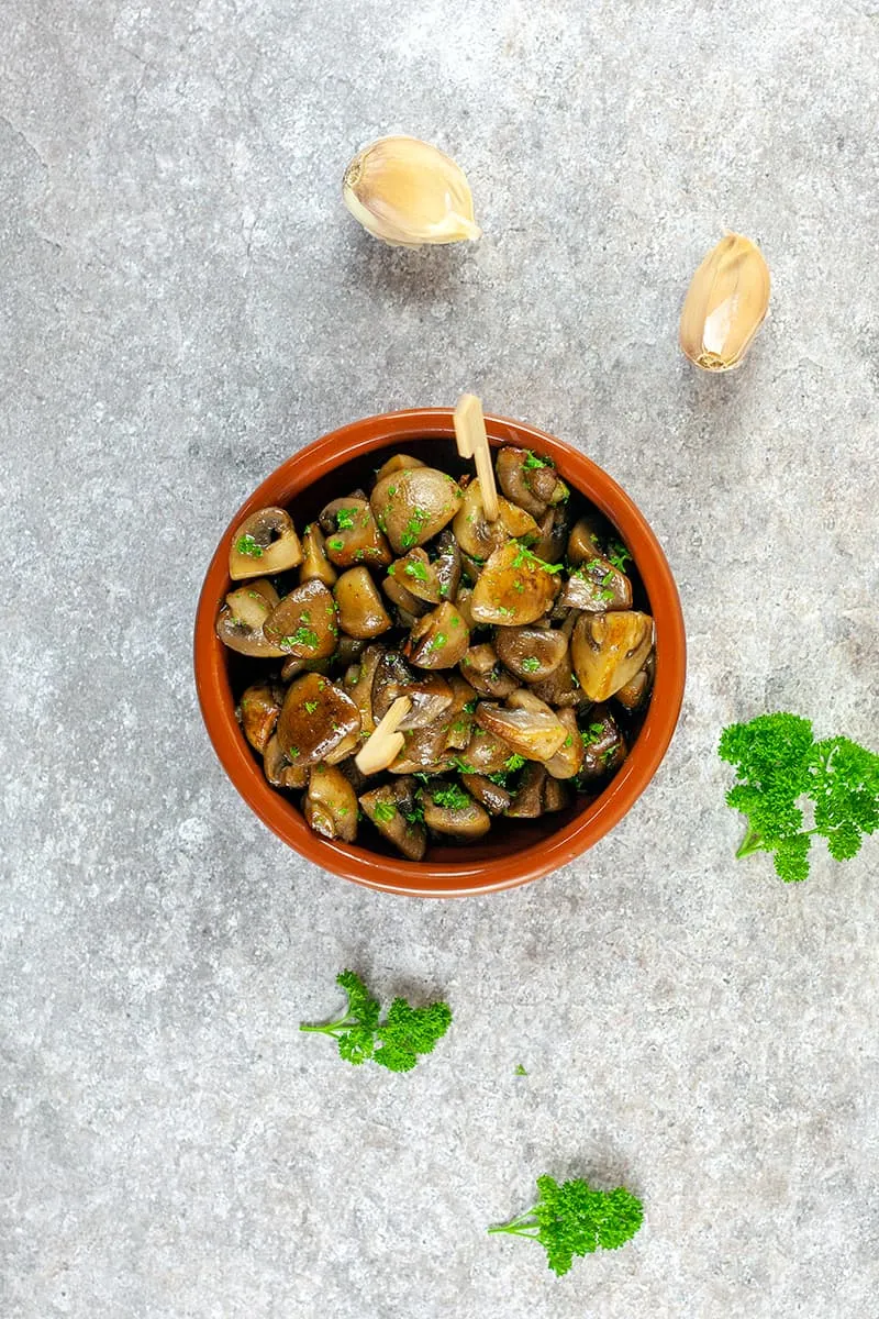 Knoflookchampignons tapas