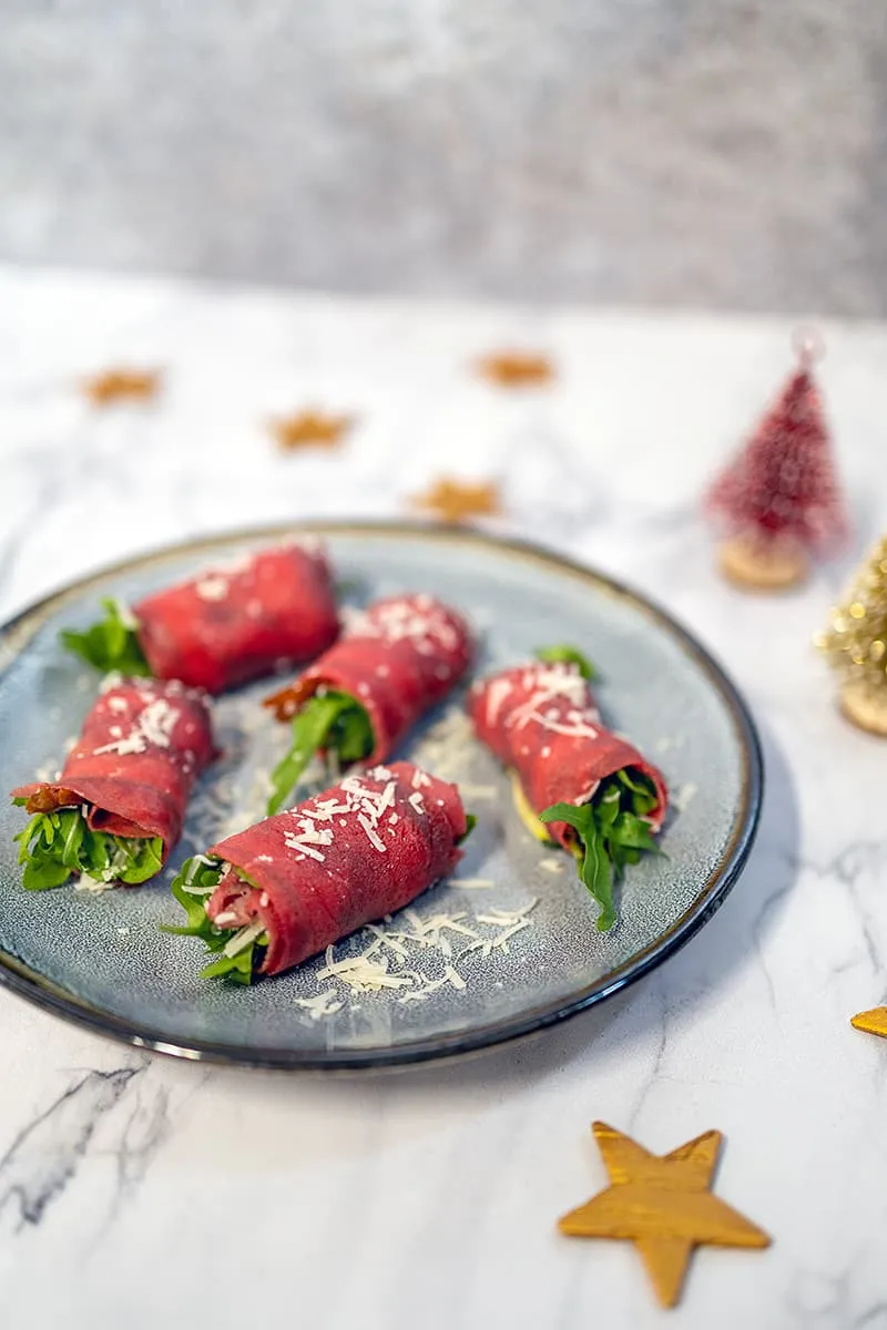 Carpaccio rolletjes