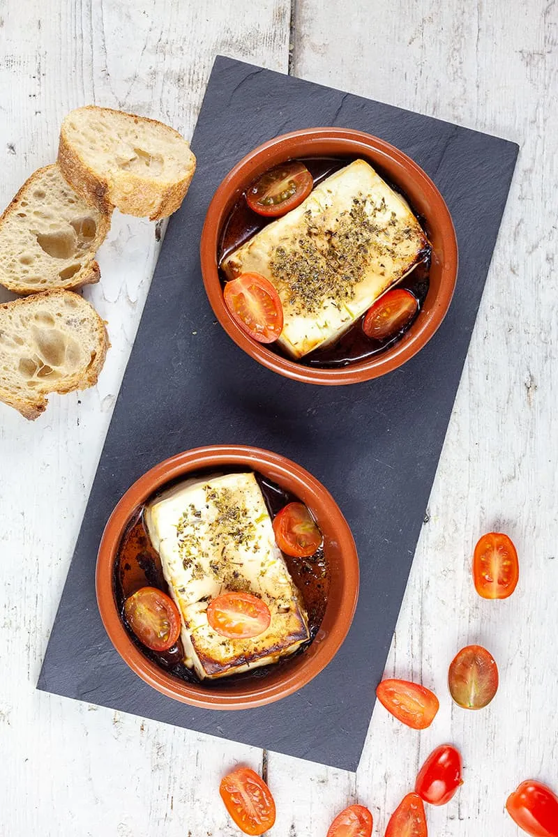 Gebakken feta uit de oven