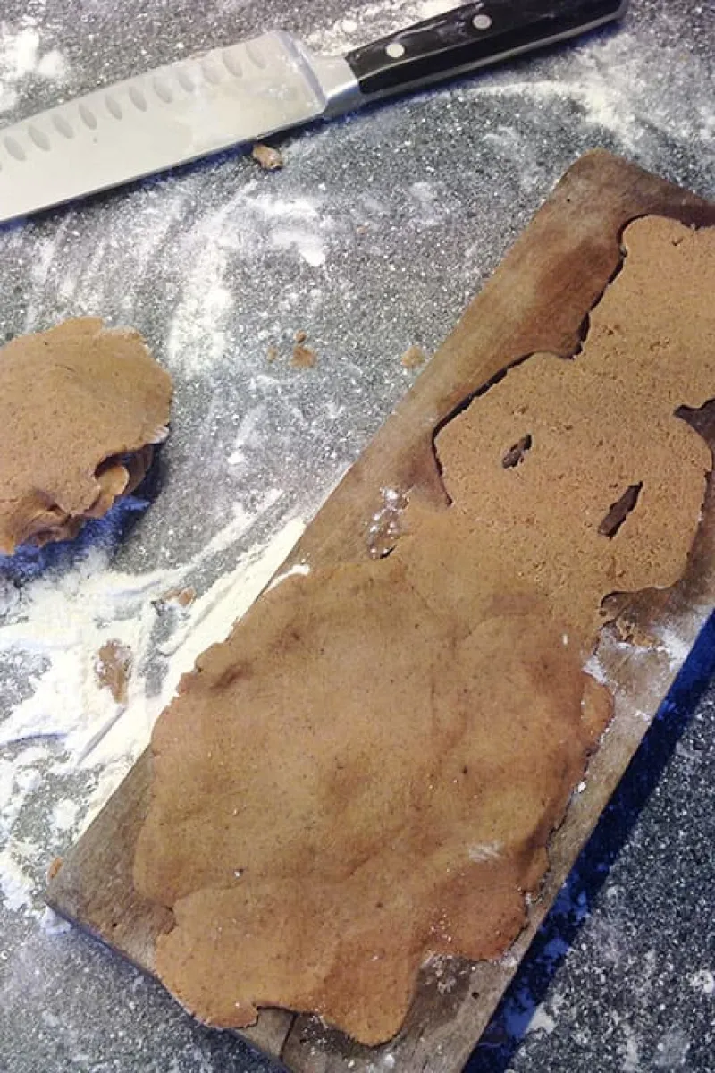 Speculaasvorm met speculaas