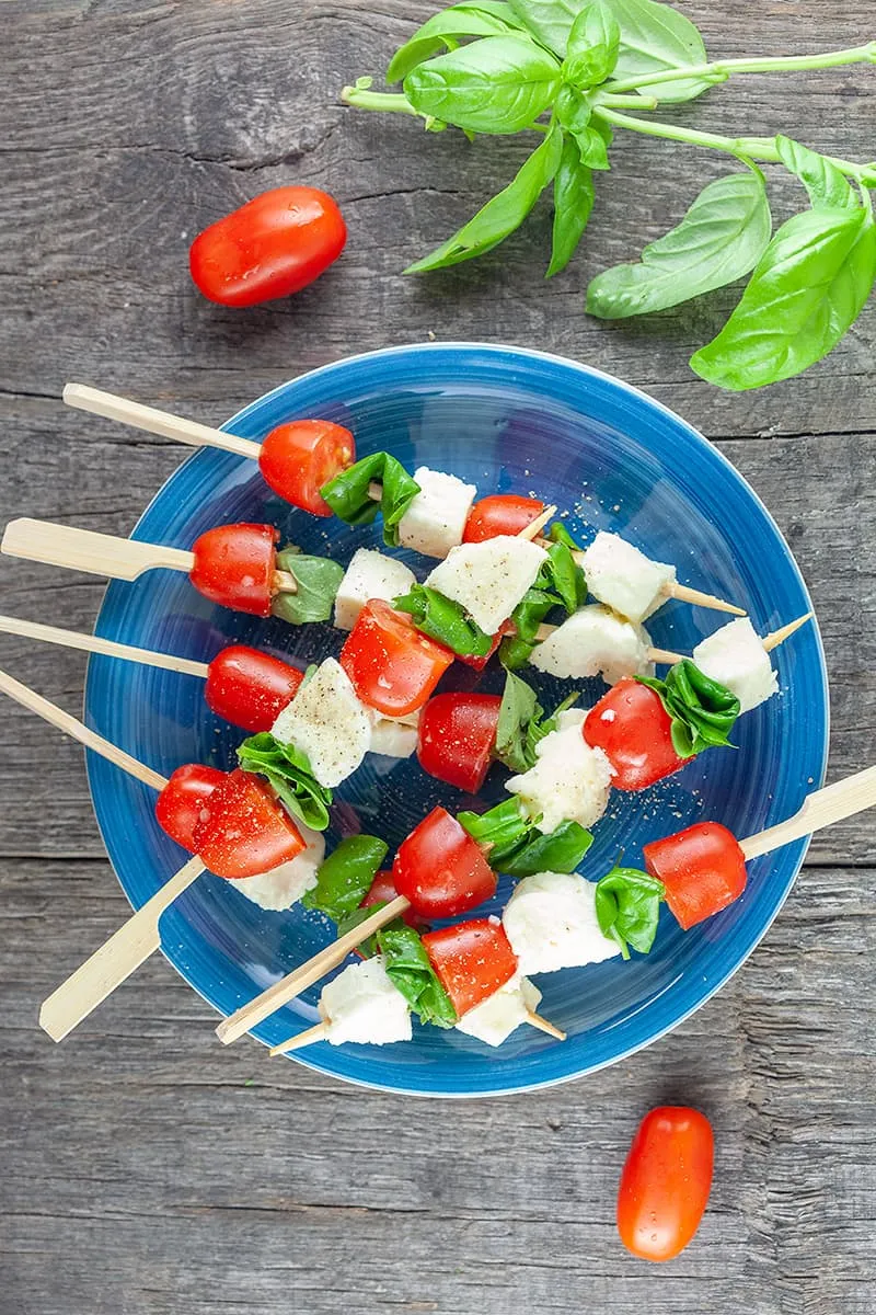 Caprese spiesjes