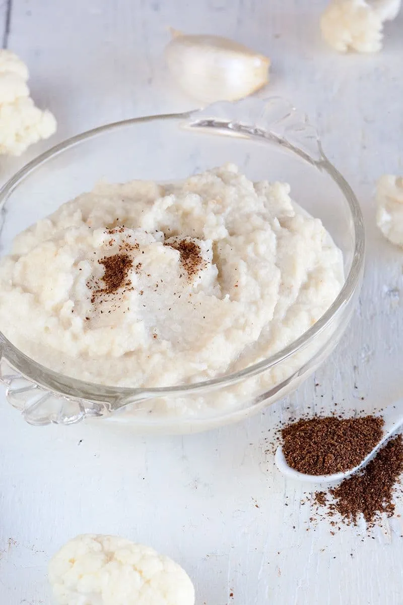 Geroosterde bloemkoolpuree (vegan)