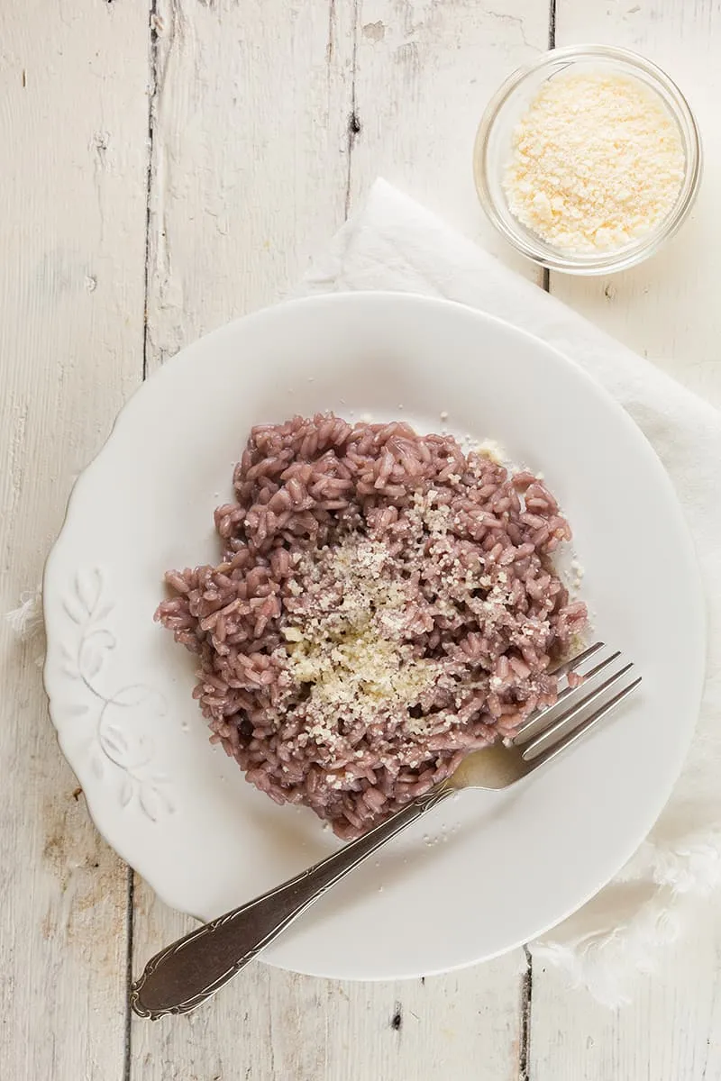 Risotto met rode wijn