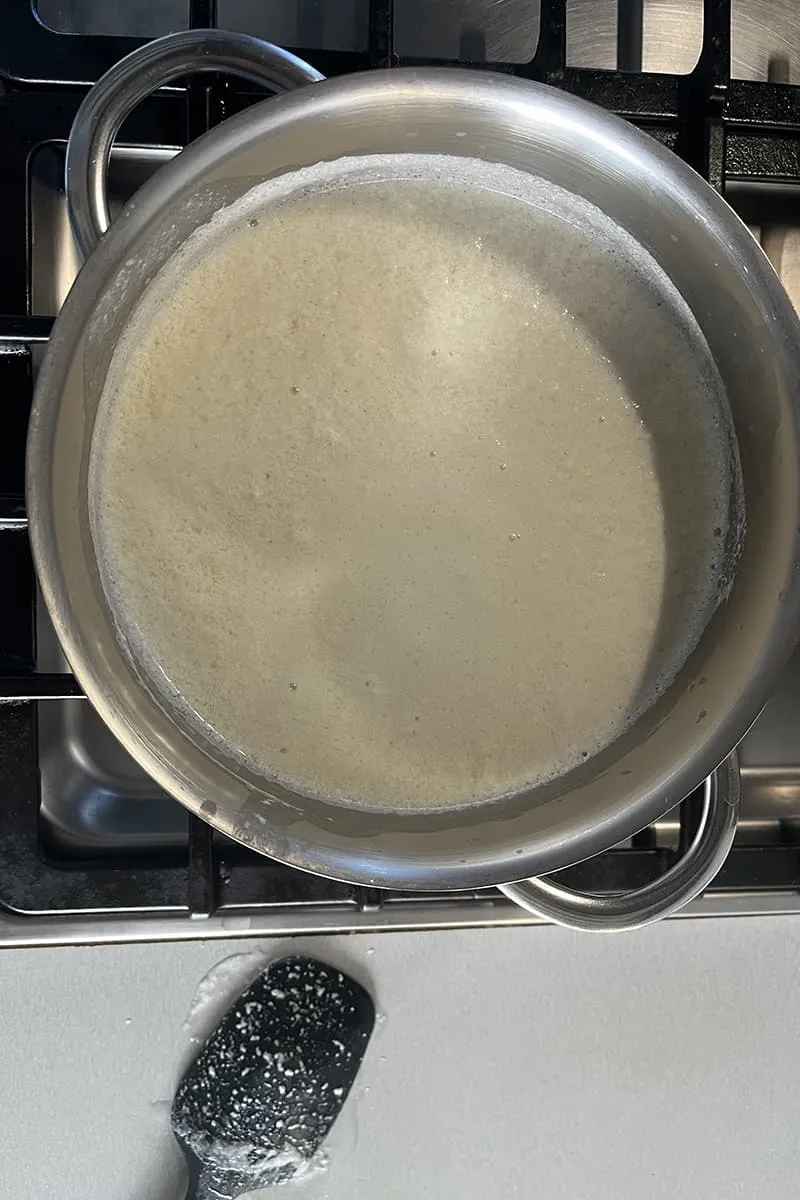 Zelf ricotta maken - stap 1
