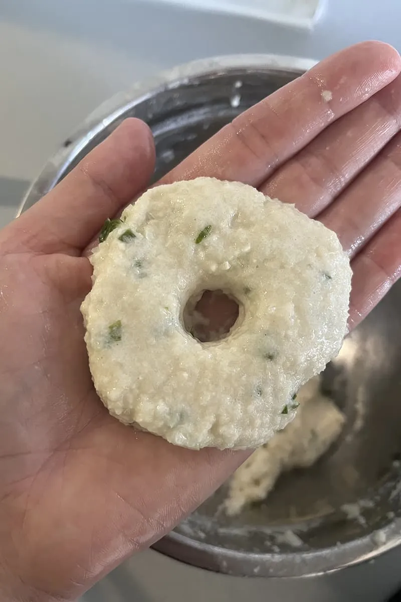 Medu vada voorbereiding