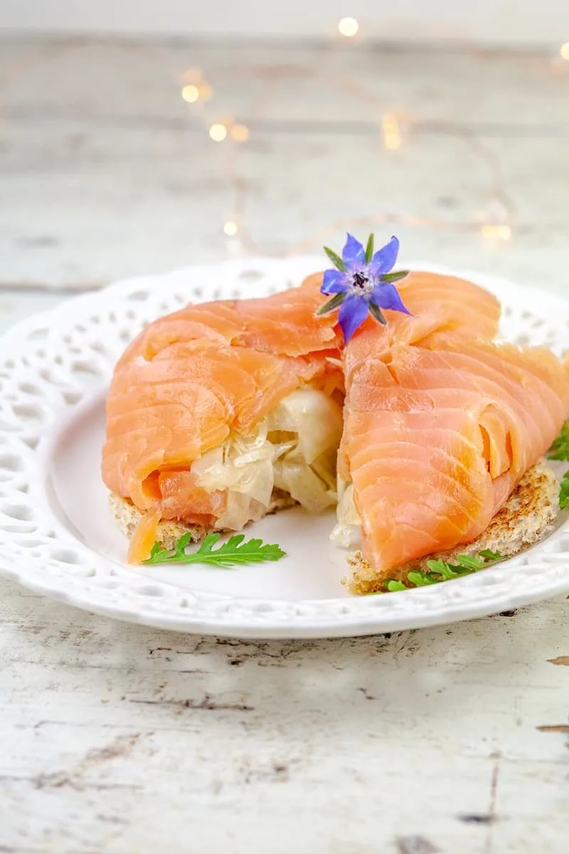 Zalm en venkel bonbon