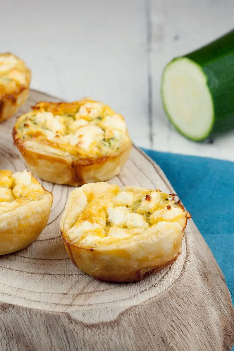 Mini courgette quiches