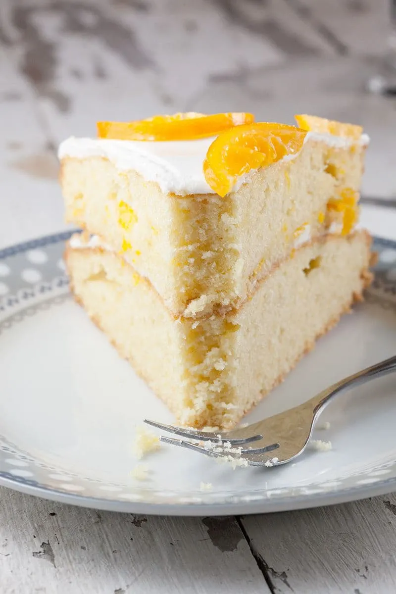Lagen cake met mandarijntjes