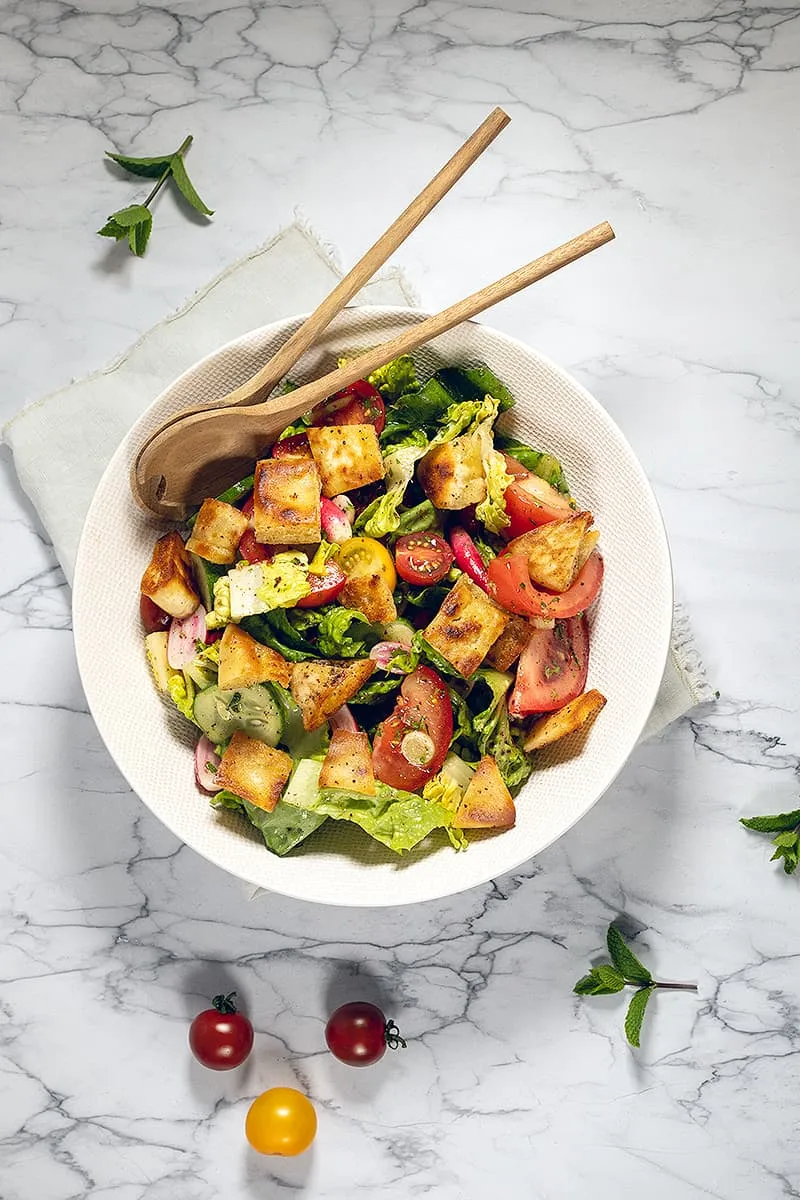 Zelf fattoush maken