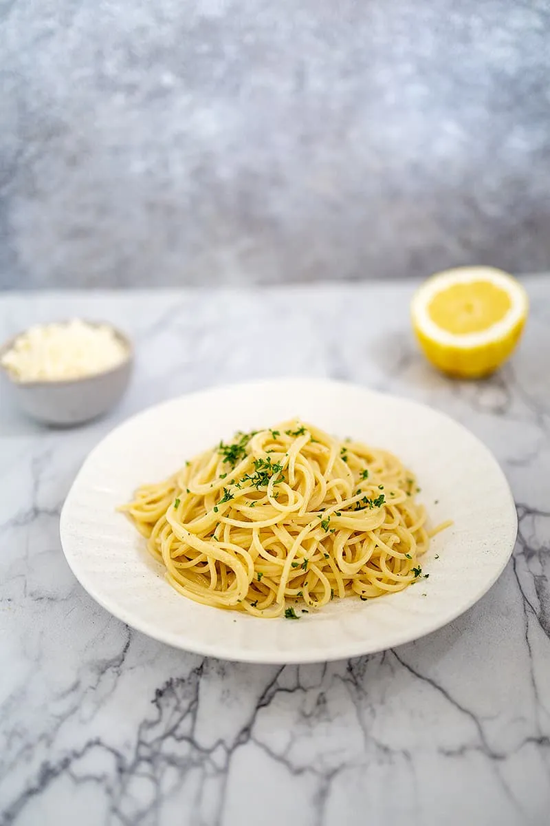 Pasta al limone - pasta met citroen