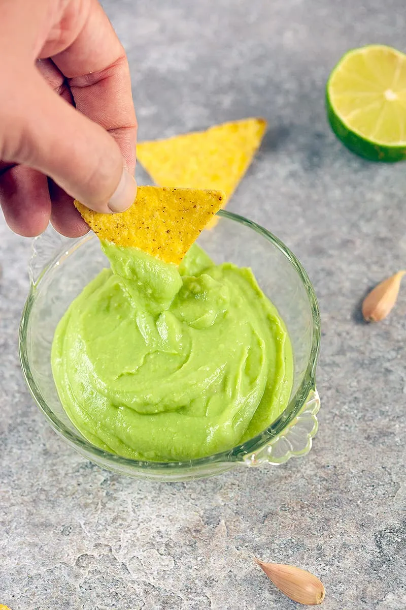 Romige avocado dip