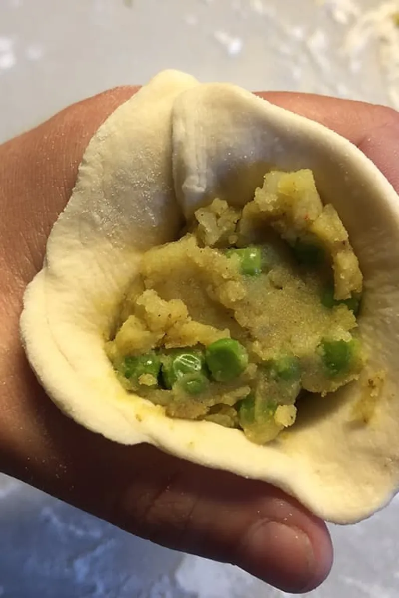 Samosas maken 5