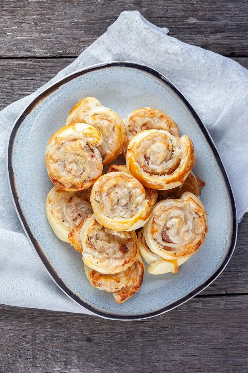 Ham en kaas rolletjes