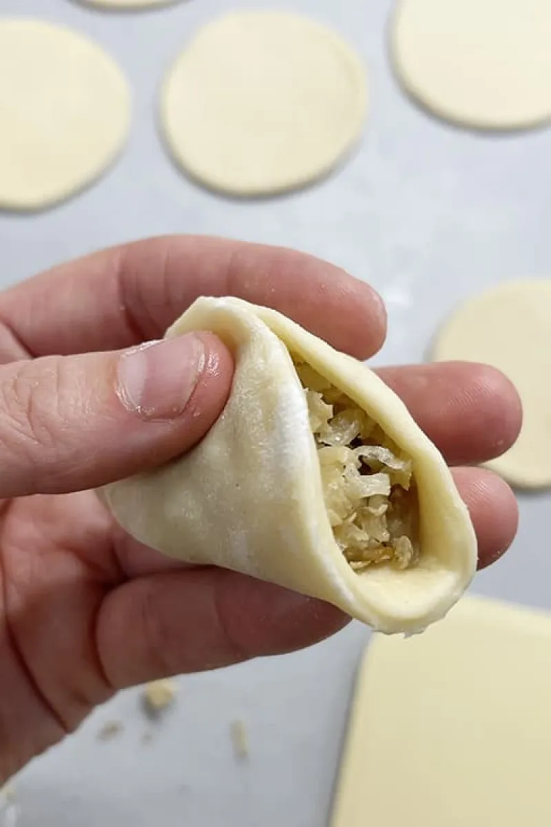 Zelf pierogi maken - stap 3