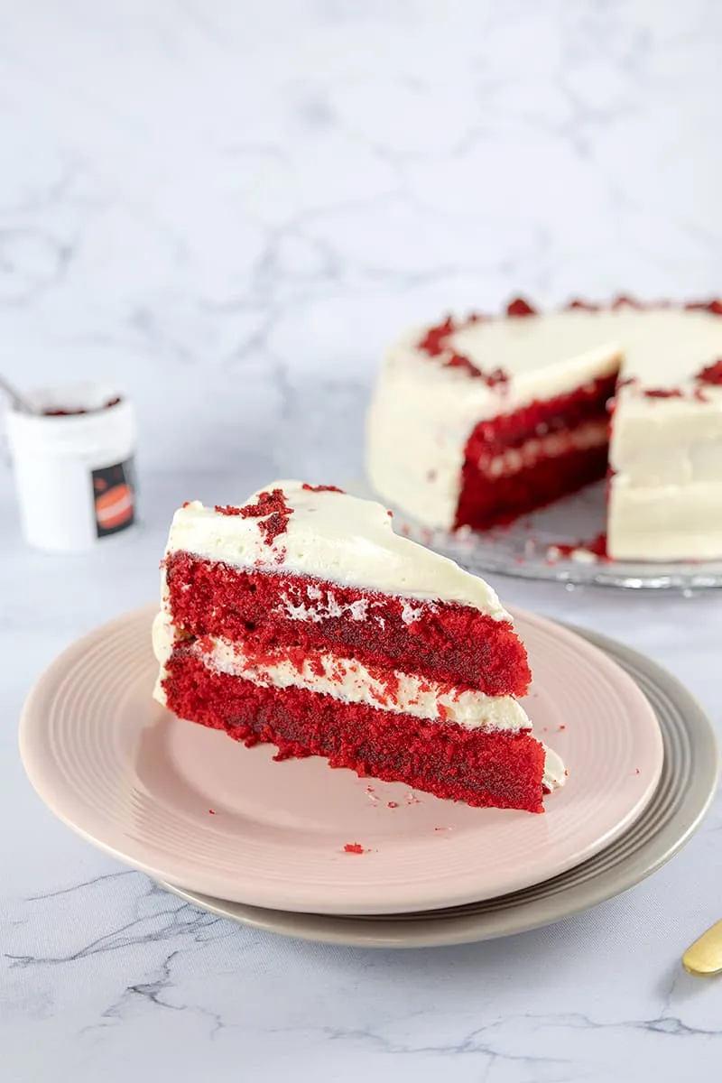 Red velvet taart
