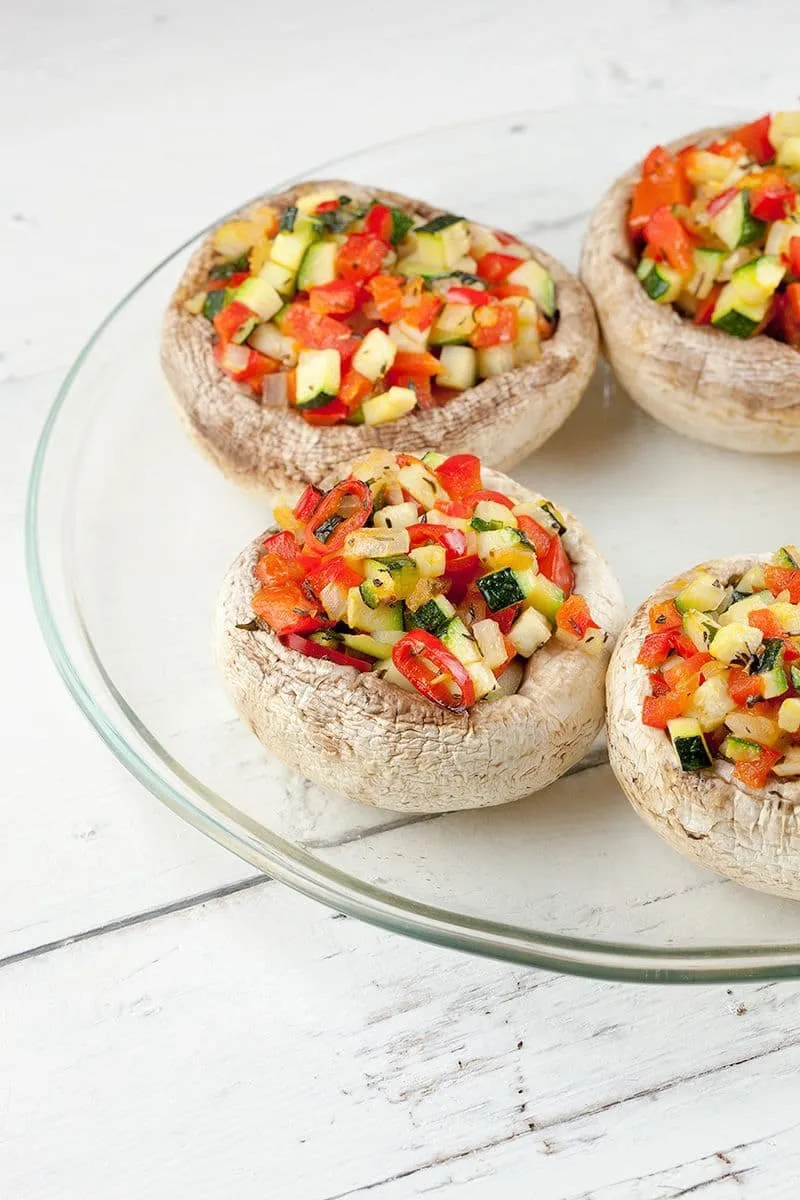 Gevulde champignons uit de oven
