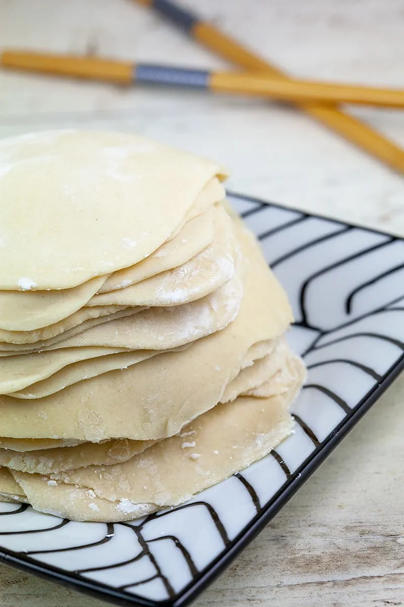 Zelf dumpling (gyoza) vellen maken