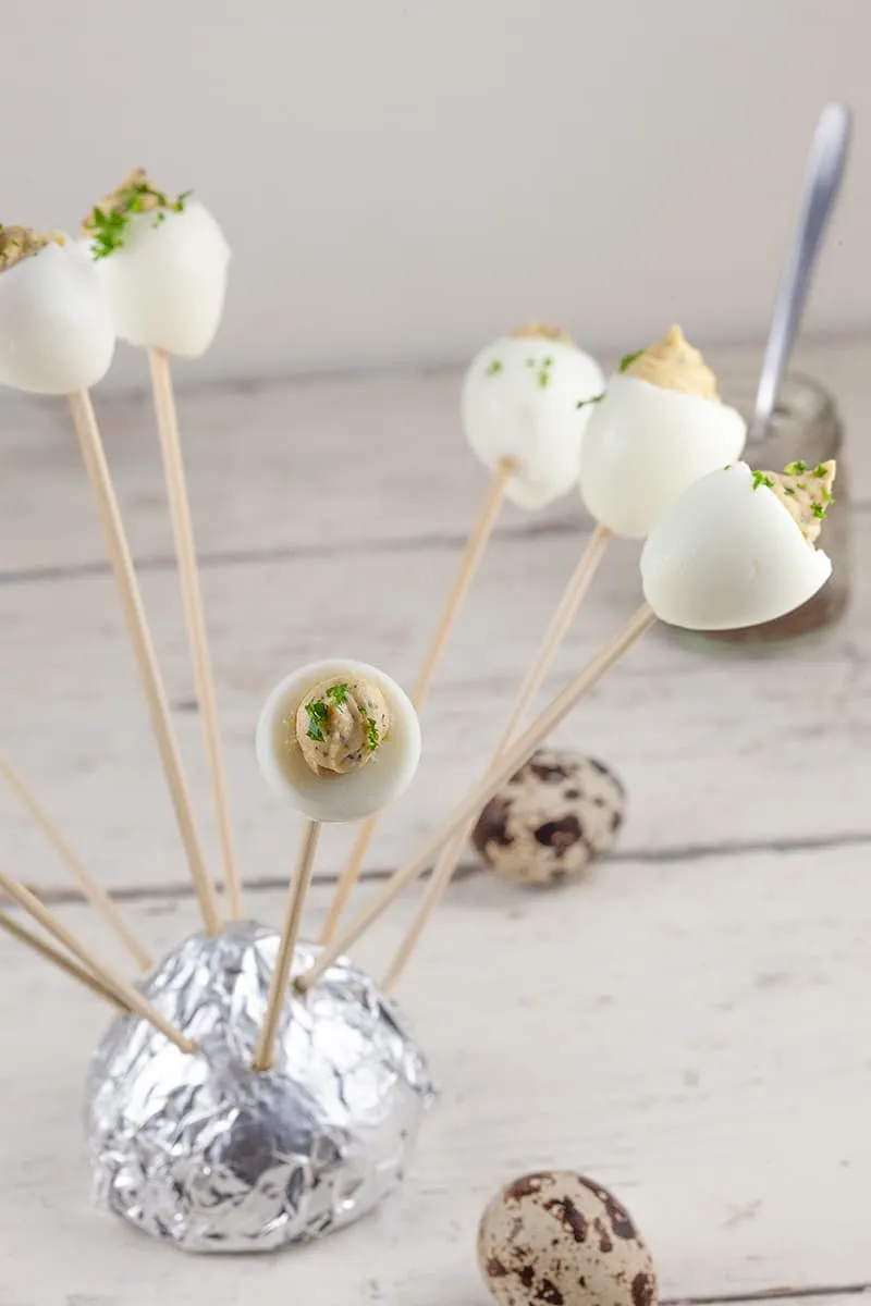 Gevulde kwarteleitjes met truffel