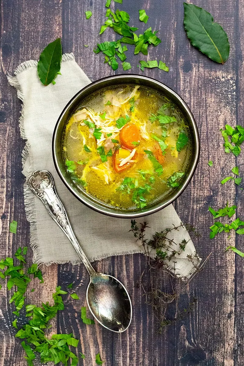 Ouderwetse kippensoep