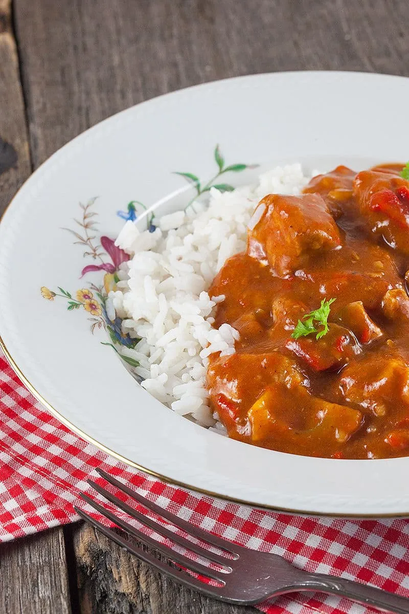 Slowcooker varkensgoulash