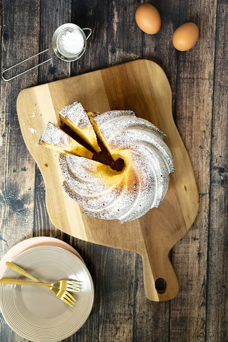 Recept voor een zelfgemaakte tulband cake