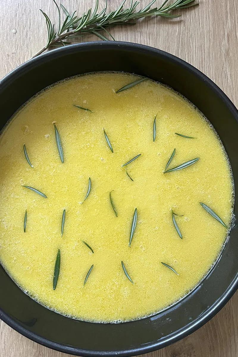 Voorbereiding van een farinata di ceci