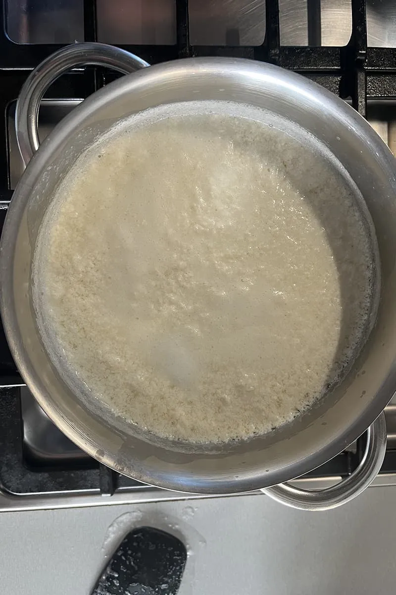 Zelf ricotta maken - stap 2