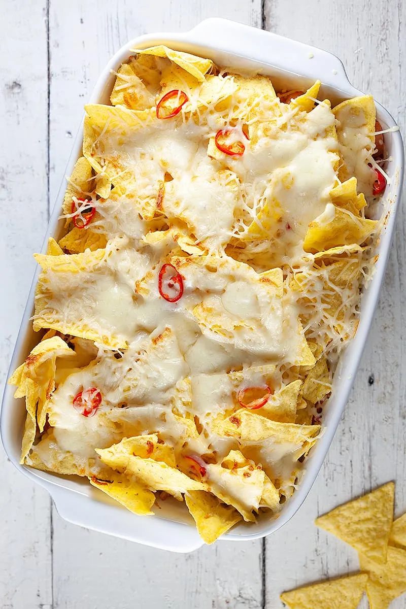 Nachos met kip