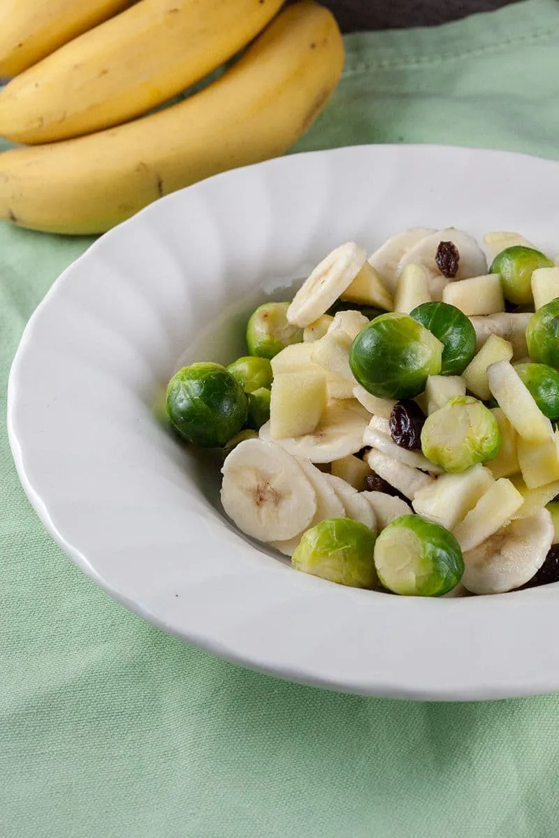 Spruitjes met appel en banaan