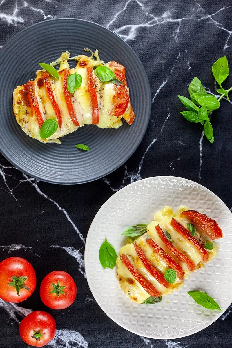 Kip caprese uit de oven