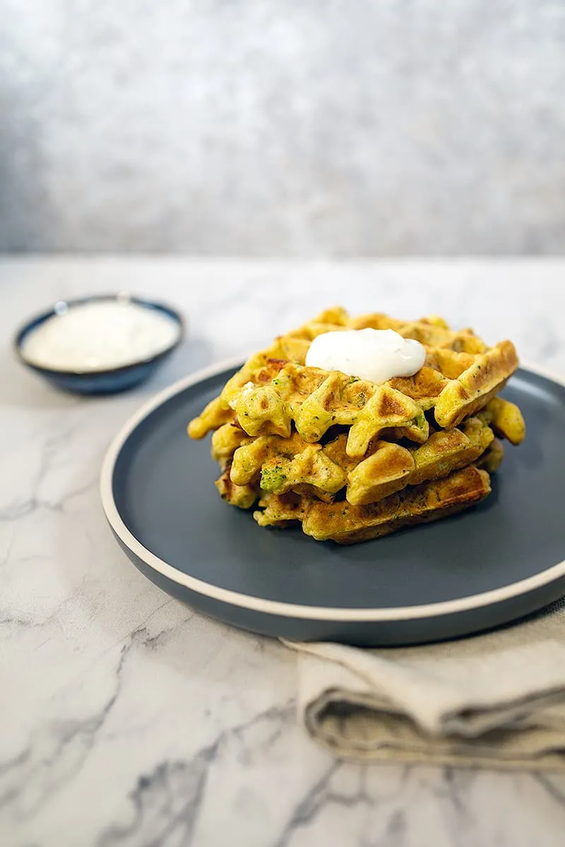 Groentewafels met feta