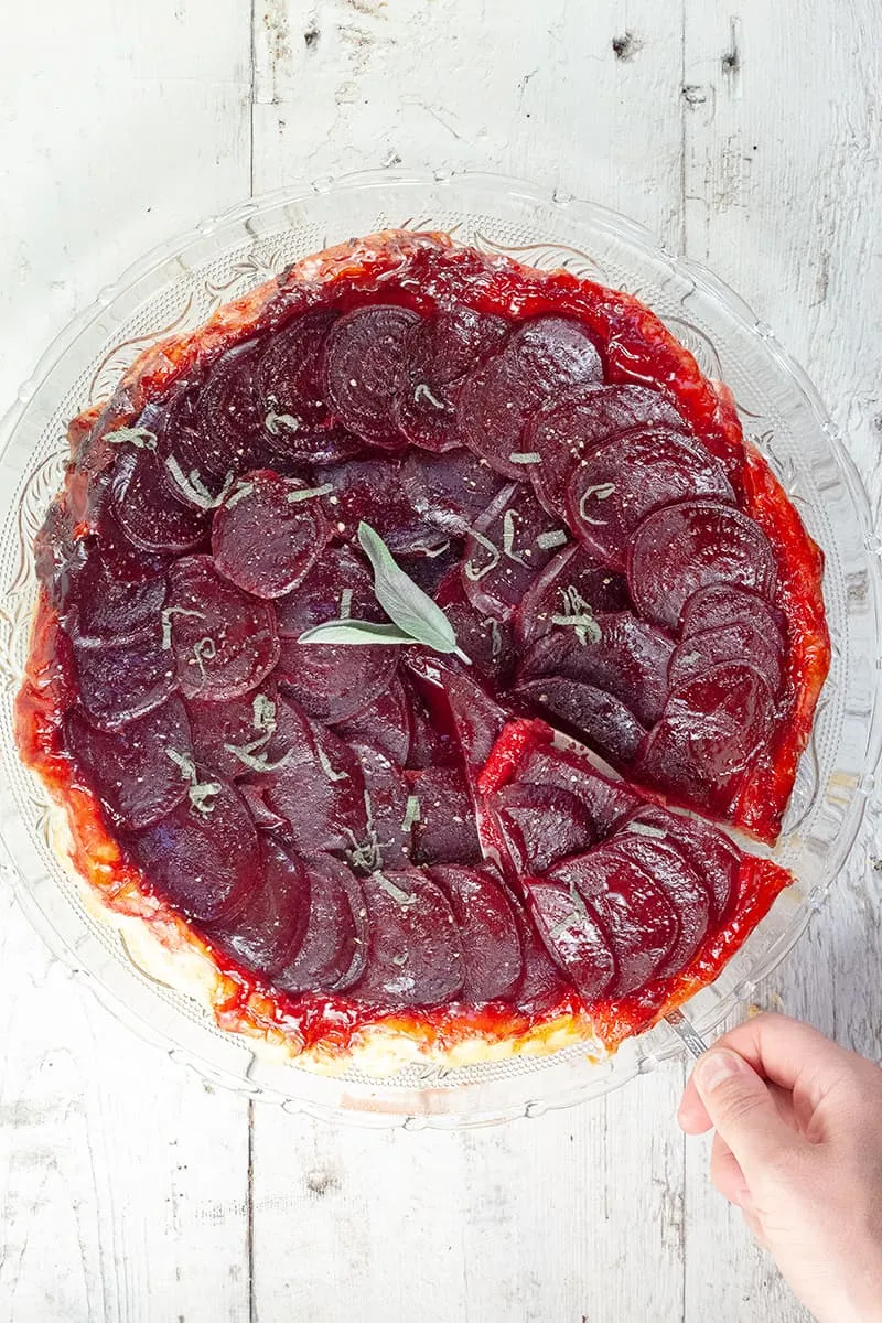 Rode bieten tarte tatin