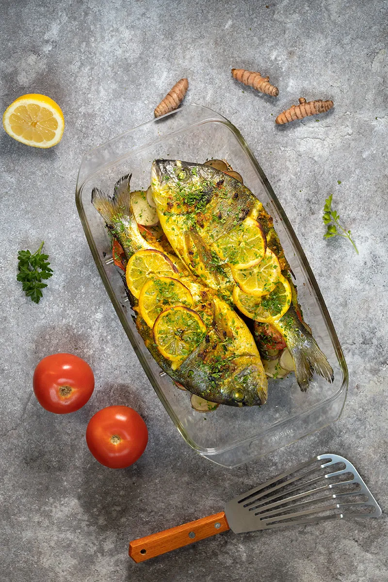 Dorade uit de oven