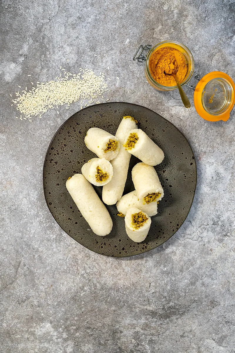 Lemper met gehakt