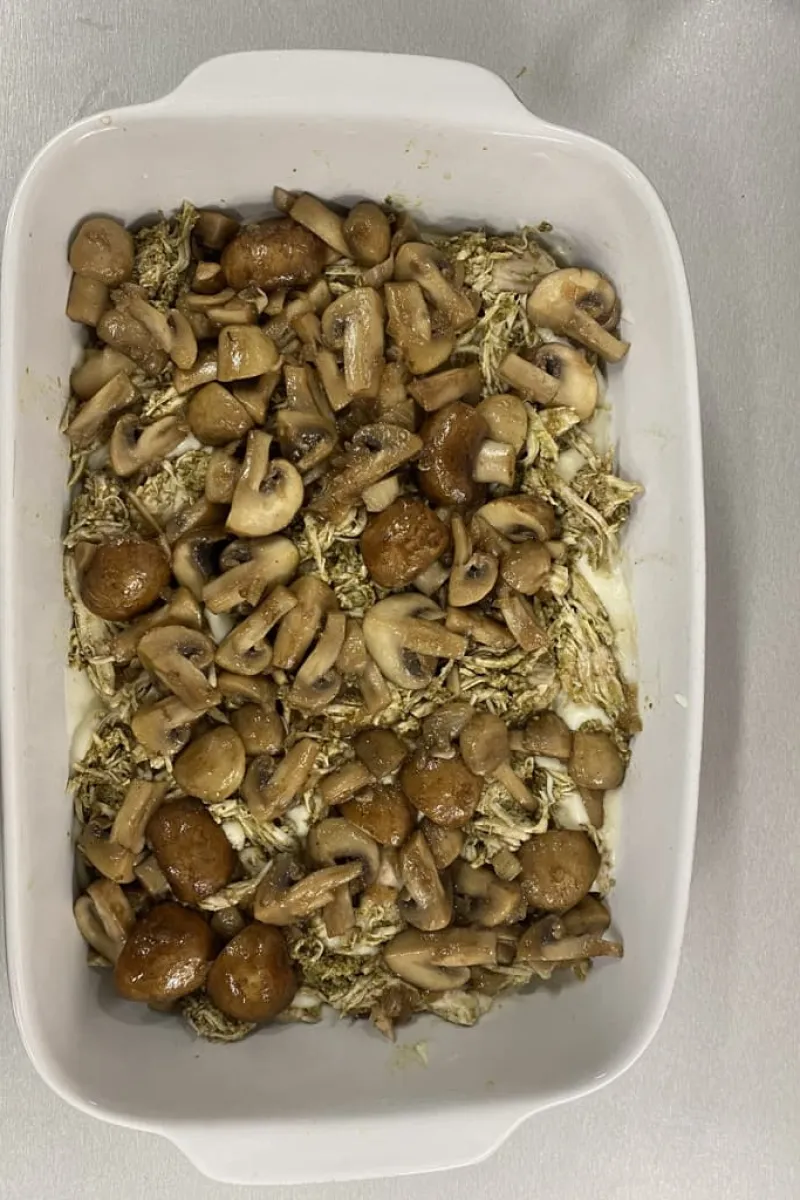 Champignon lasagne met kip pesto - stap 5