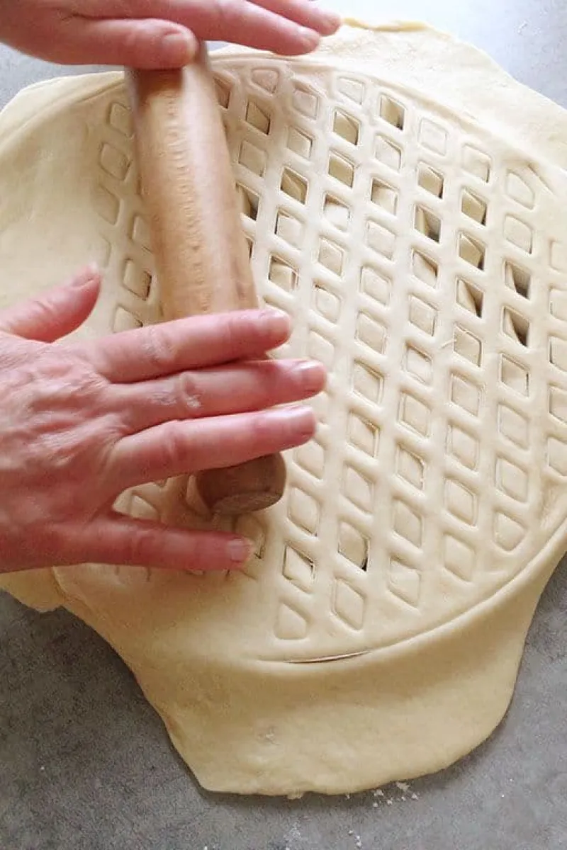 Raster voor de abrikozenvlaai