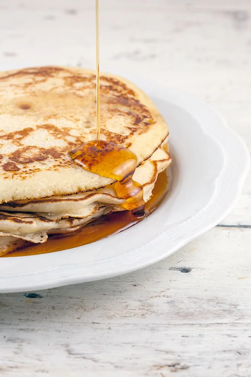 Amerikaanse maple pancakes