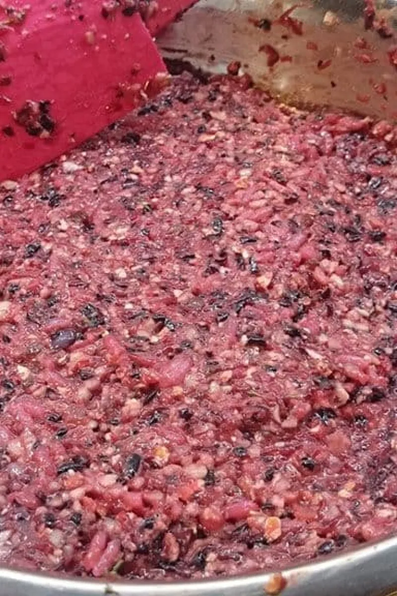 Rode bietenburgers mengsel