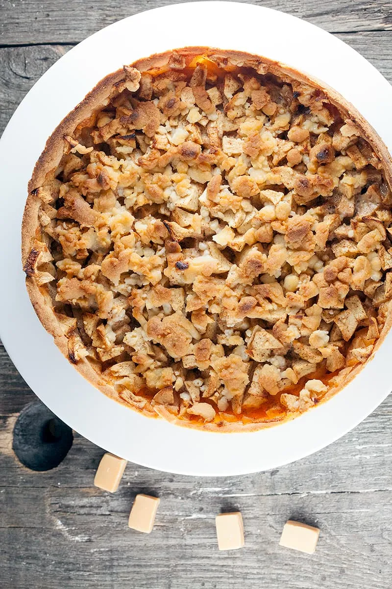 Appeltaart met fudge