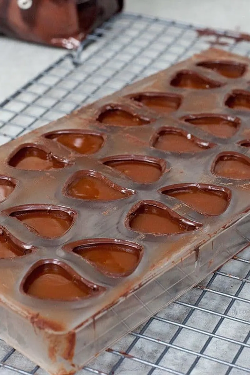 Bonbons met romige karamel vulling