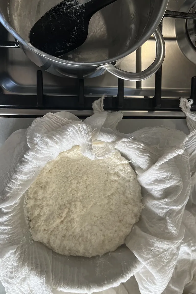 Zelf ricotta maken - stap 3