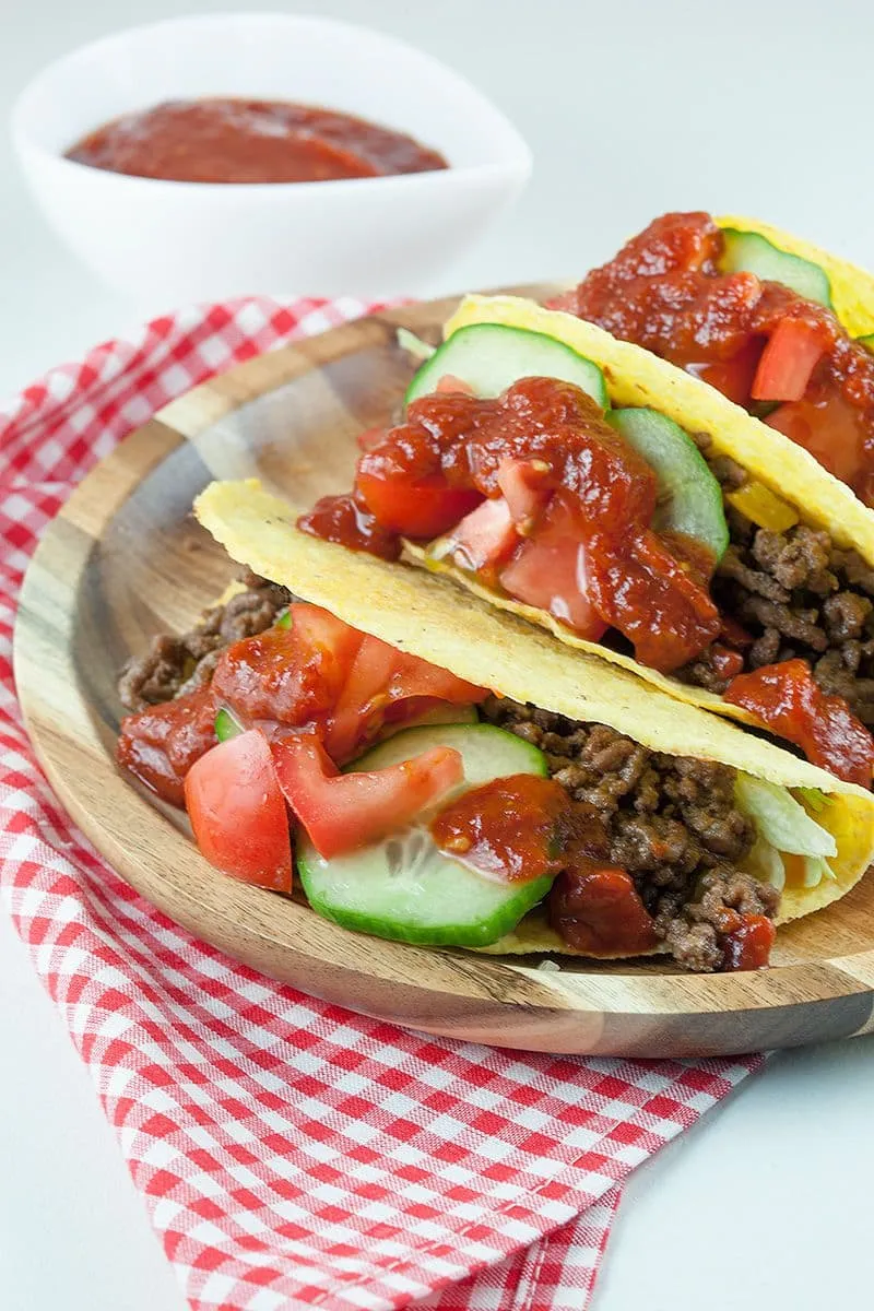 Taco schelpen met gehakt