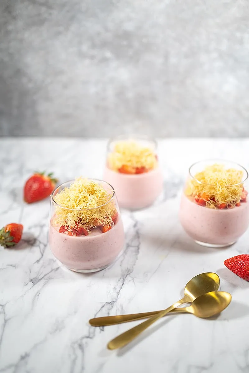 Aardbeienpudding - een romig zomers toetje