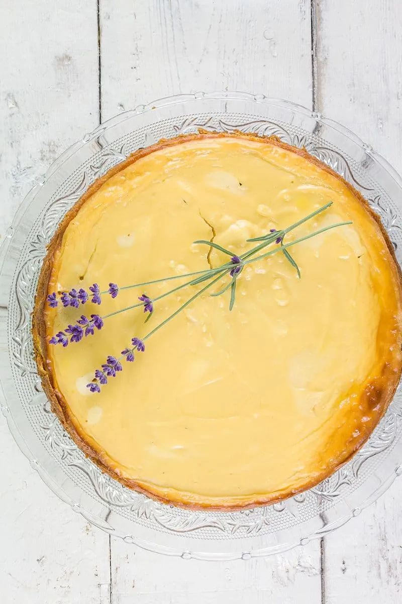 Lavendel honing cheesecake