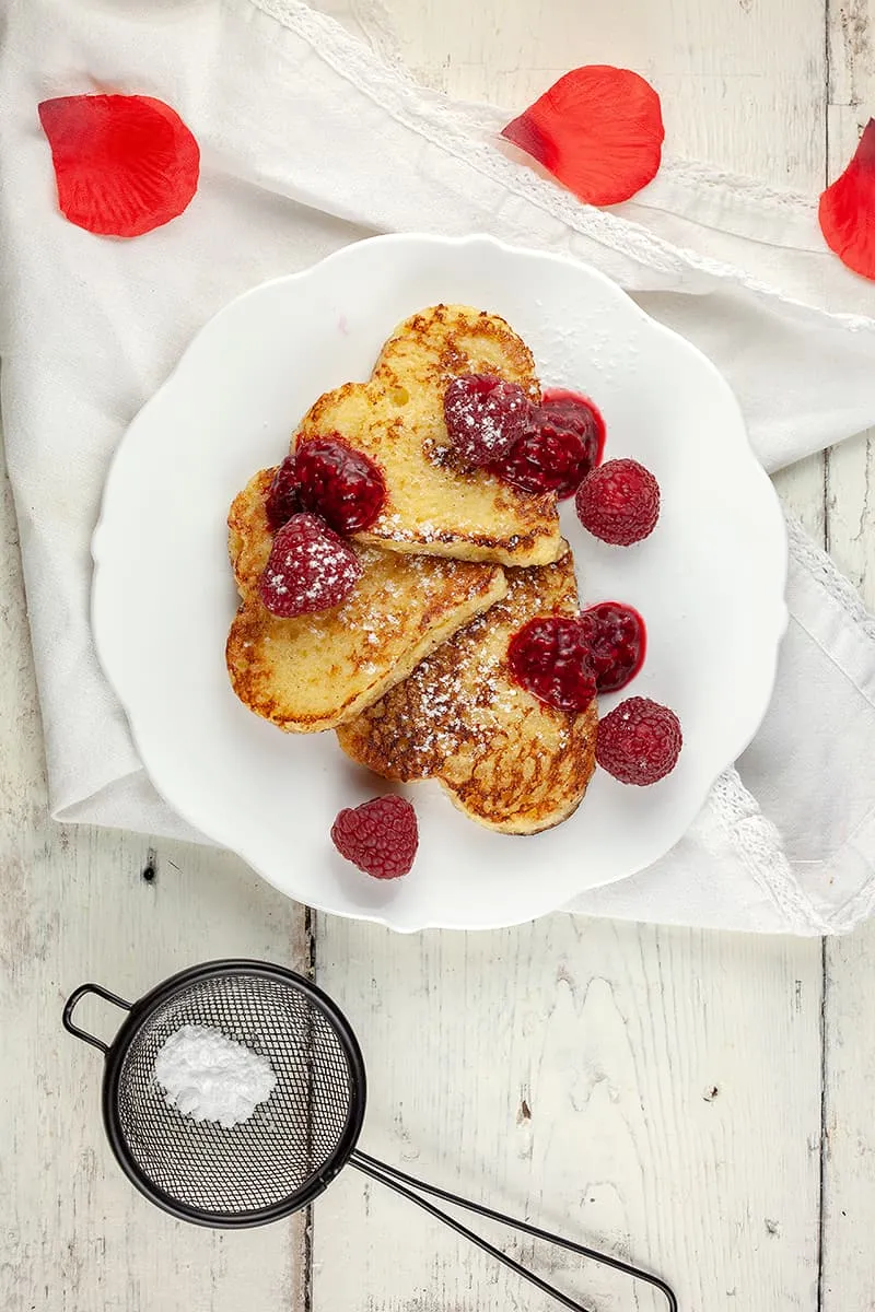 Wentelteefjes met frambozen