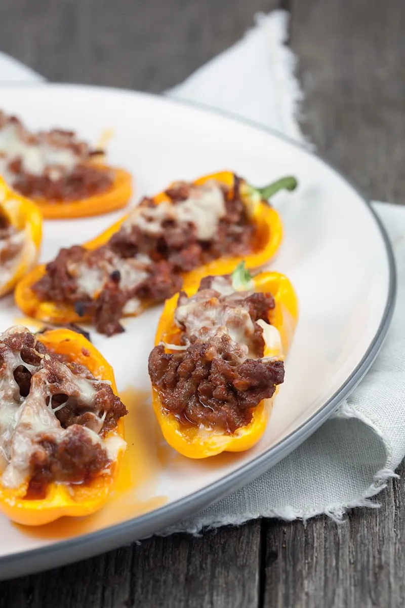 Snack paprika’s met gehakt