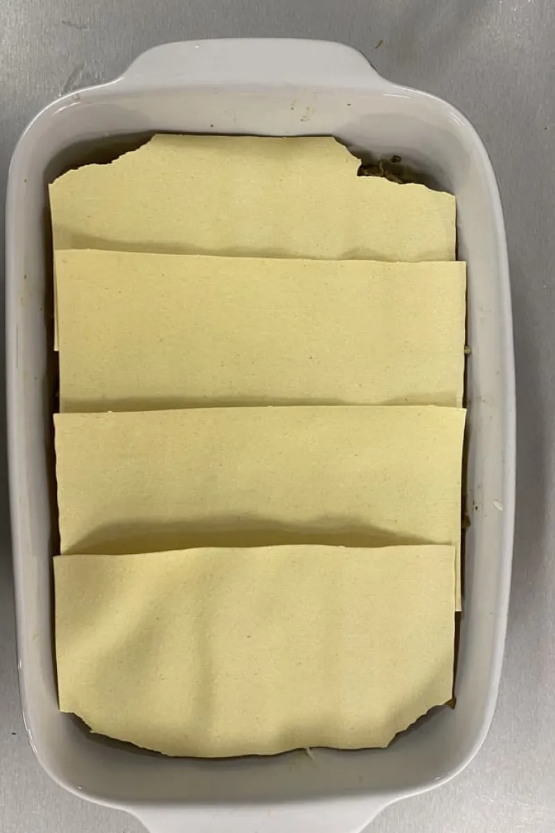 Champignon lasagne met kip pesto - stap 6