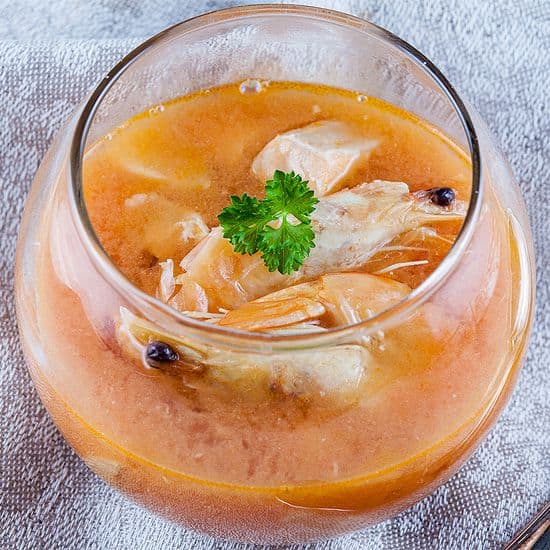 Eenvoudige bouillabaisse (vissoep)