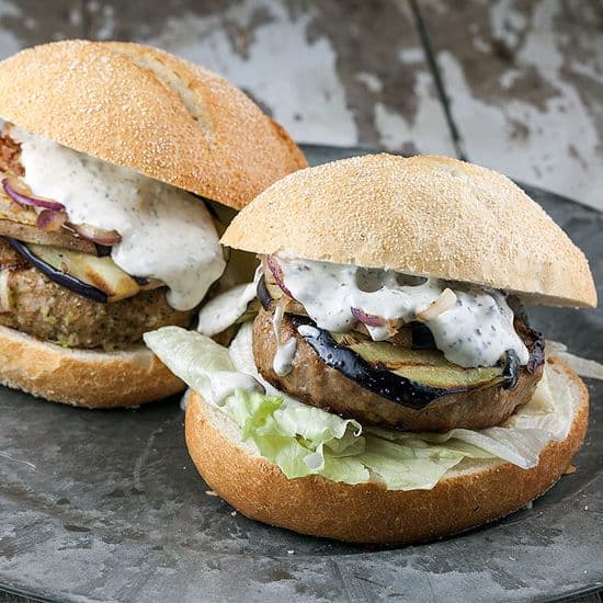 Lamsburger met truffelmayonaise